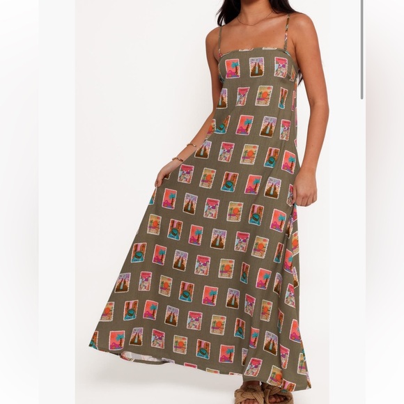 Petal & Pup Dresses & Skirts - 🎨Petal & Pup Postcard/Stamp Printed Maxi Dress
